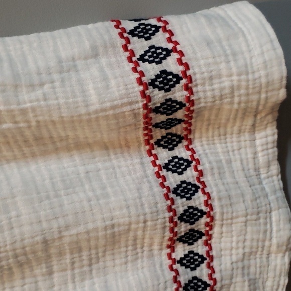 Beachlunchlounge 100% Cotton Embroidered Cap Sleeve Top, Small - Picture 4 of 6